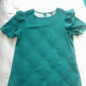 Ann Taylor Matching Blouse and Midi Skirt.